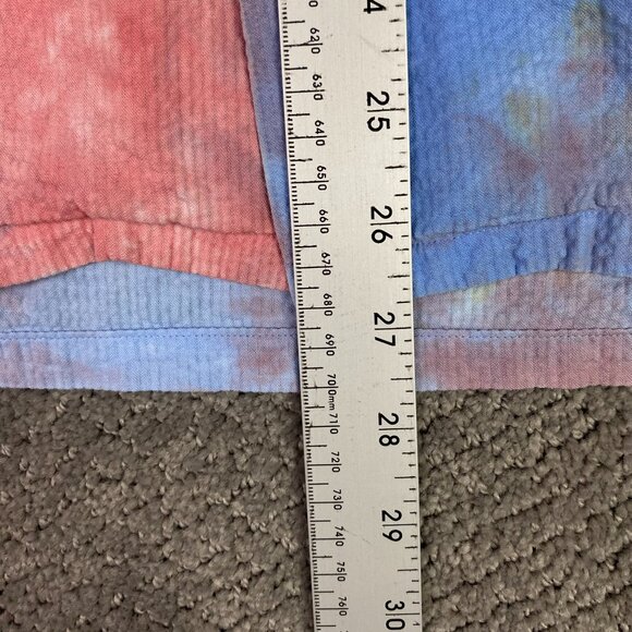 Polo Ralph Lauren Shirt Men's Medium Tie Dye Seersucker Short Sleeve Button Up - Picture 7 of 7